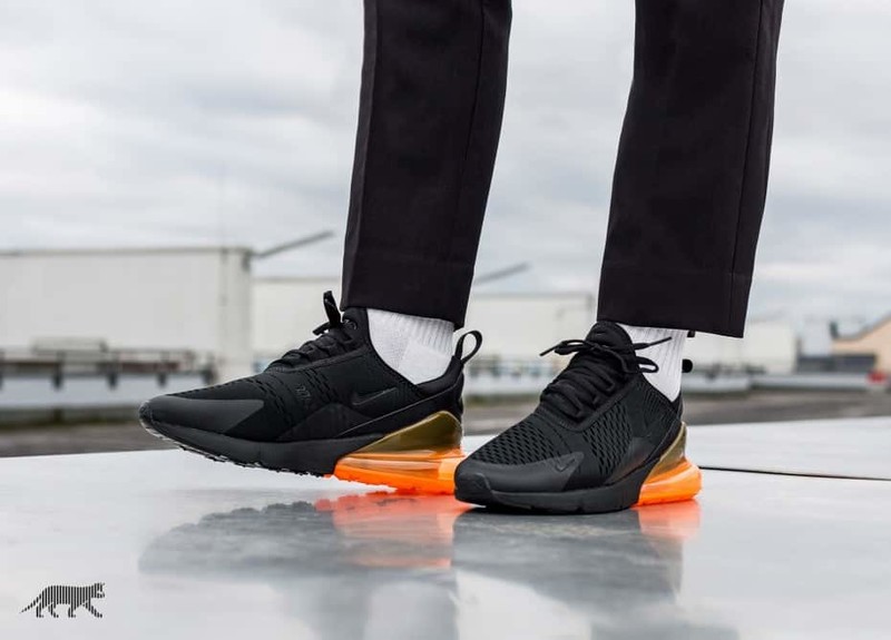 Nike air max outlet 270 black tonal orange